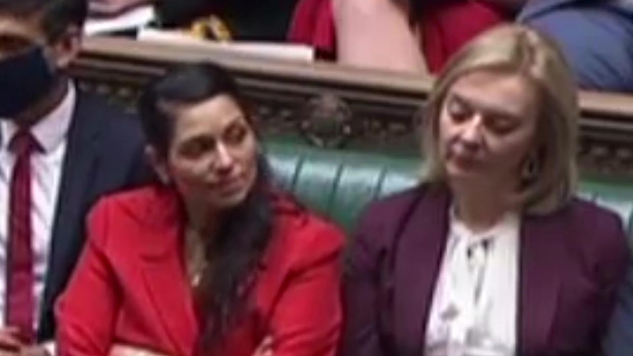 Liz Truss sits maskless alongside MPs hours before testing positive for Covid