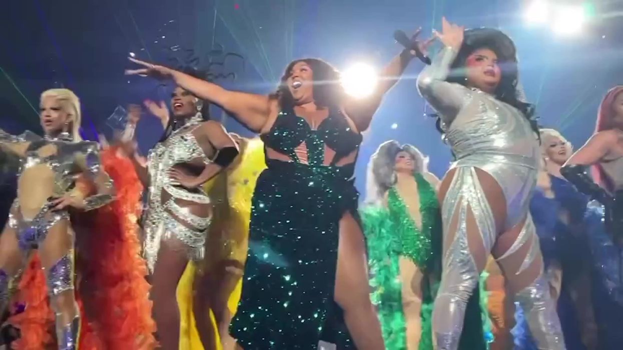 Lizzo defiantly brings drag queens on stage at Tennessee show after state bans 'adult cabaret'