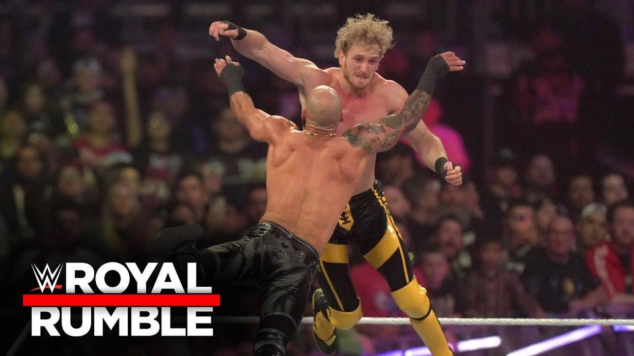 Logan Paul amazes WWE fans with 'unbelievable' mid-air collision in Royal Rumble