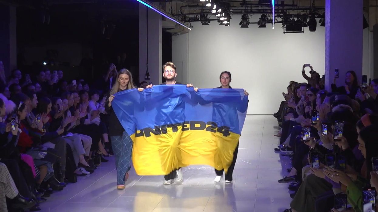 Spine-tingling moment Ukrainian designers hit London Fashion Week runway