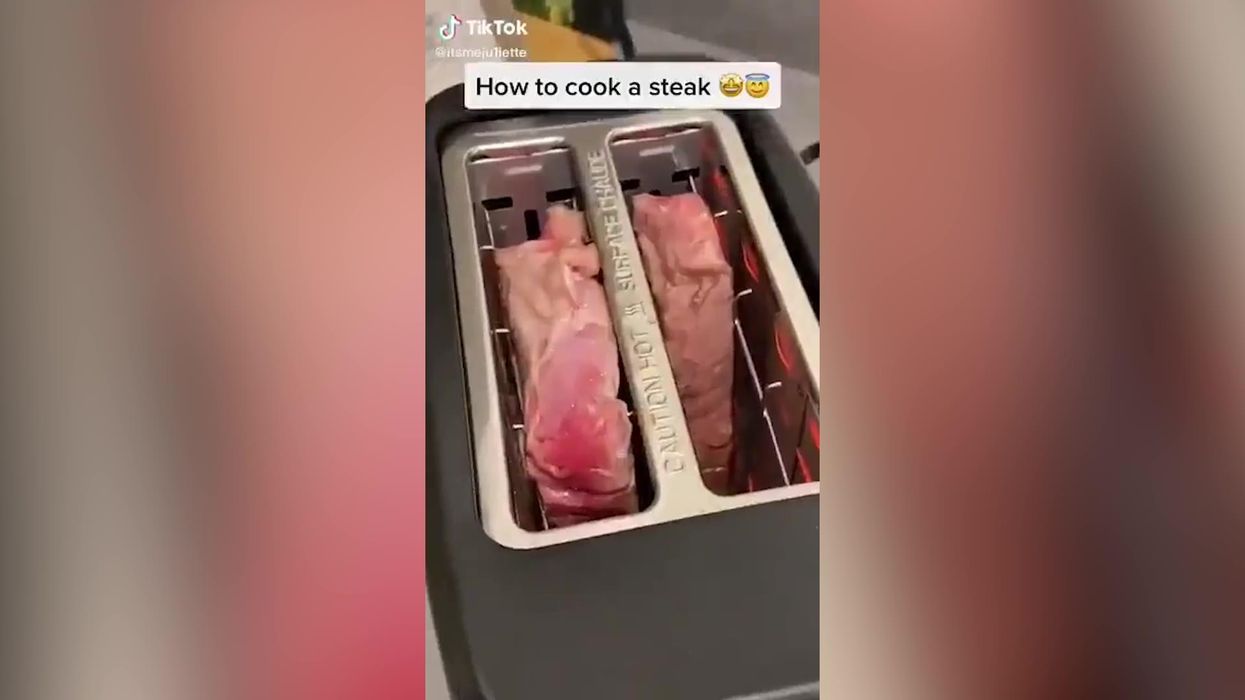 Fire brigade says please stop cooking steak in your toaster