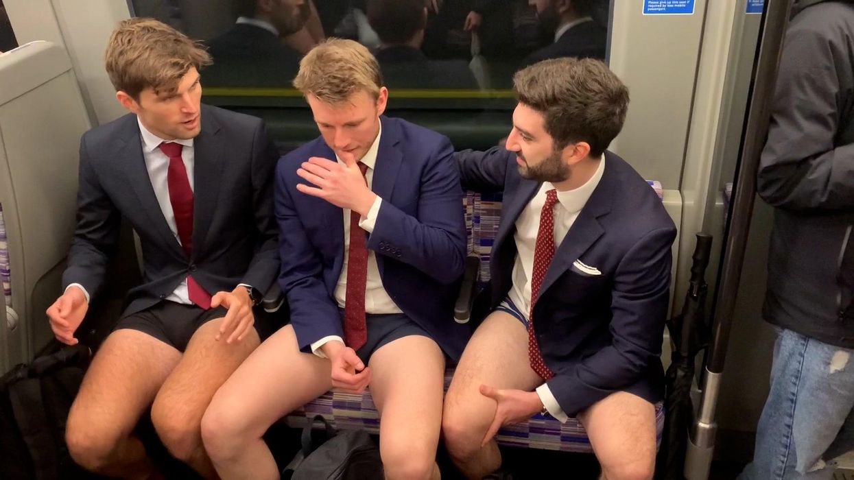 Londoners ditch their pants for the 12th No Trousers Tube Ride