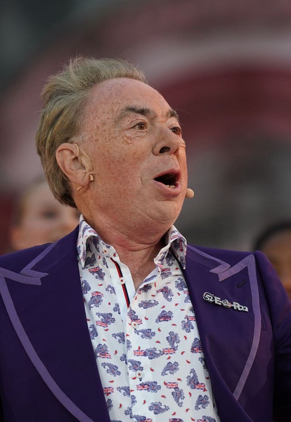 Lord Lloyd-Webber at the Platinum Jubilee celebrations for Queen Elizabeth II in 2022