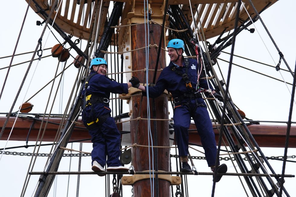 Lorraine Kelly shook ‘like a leaf’ as she climbed 25-metre mast on RSS Discovery