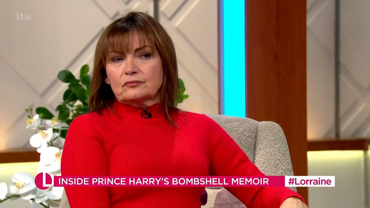 Lorraine Kelly left flustered over Prince Harry's unexpected penis confession
