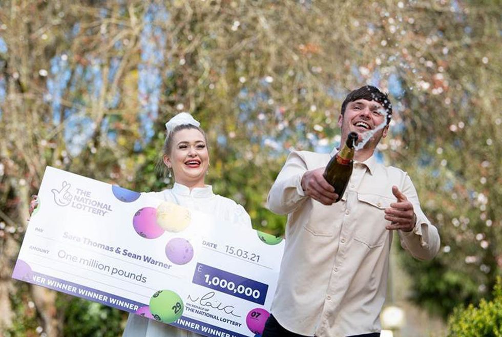 Lottery scratchcard winner Sara Thomas