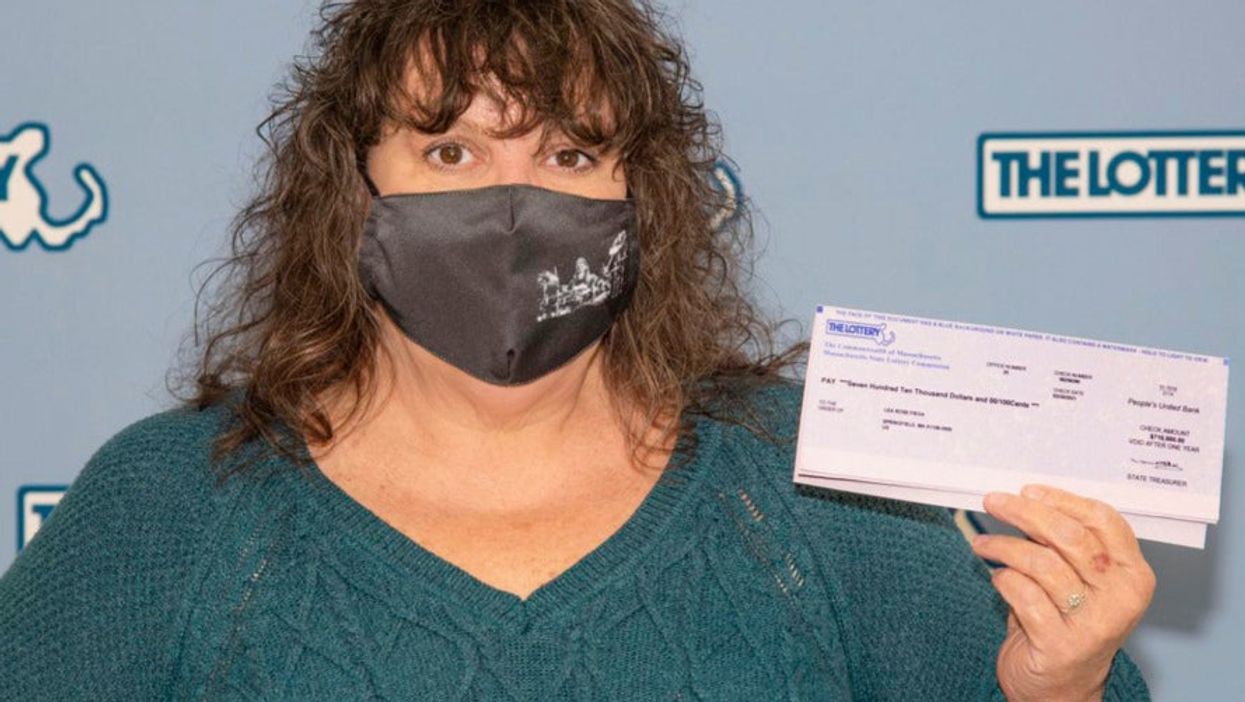<p>Lottery winner, Lea Rose Fiega won $1 million in the Massachusetts state lottery</p>