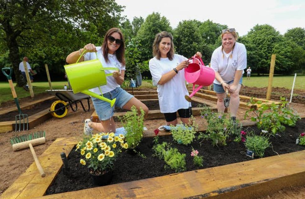 Lottery winners, left to right, Debbie Goolding, Jenn Burston and Natalie Symes