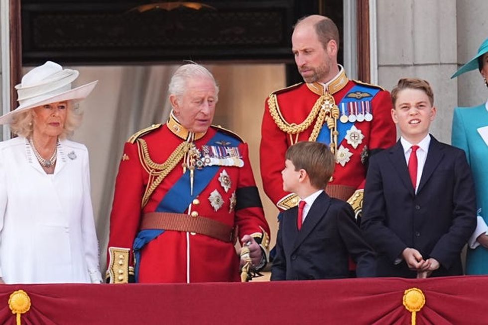 Louis speaks to his grandfather, the King