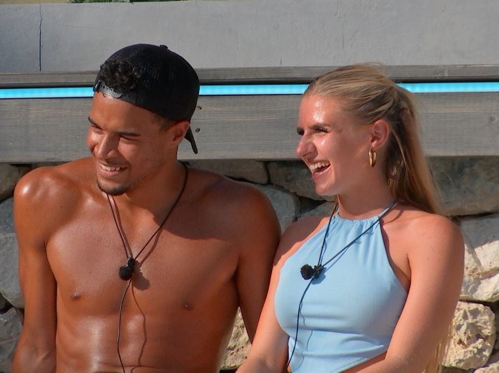 Love Island contestants Chloe and Toby