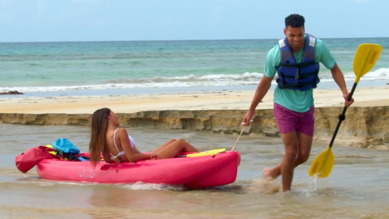 Watch Kahlil and Imane's awkward kayaking date on Love & Translation