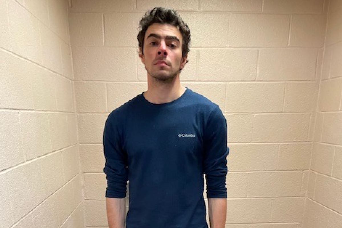 Luigi Mangione seen in a holding cell in jail shortly after being arrested