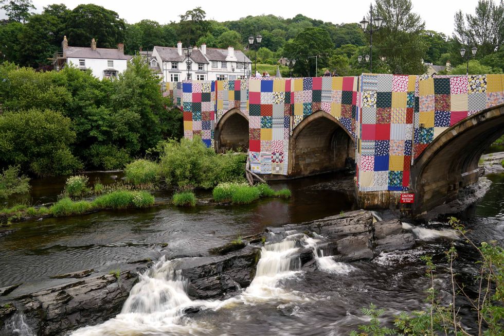 Luke Jerram\u2019s patchwork bridge