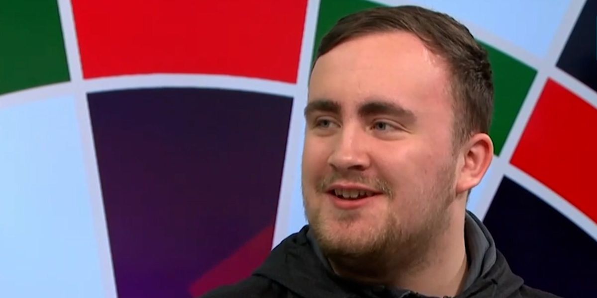 Luke Littler celebrated the darts final in the most Luke Littler way