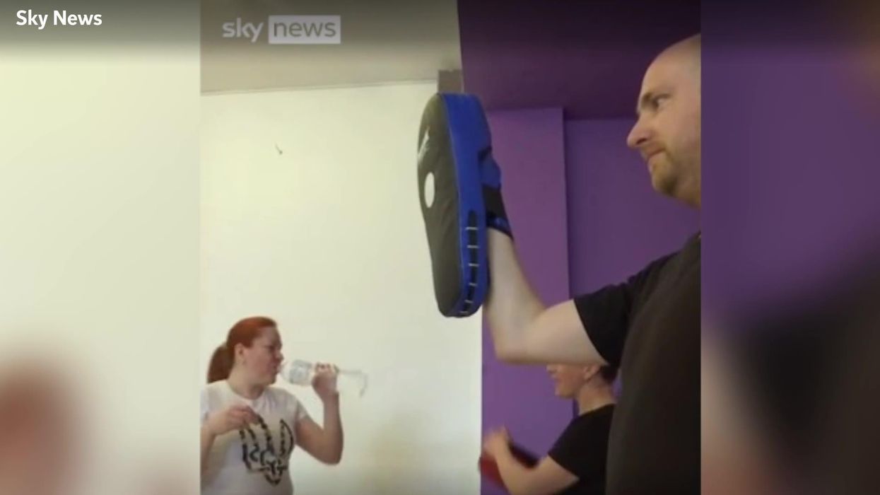 Residents who have stayed in Ukraine offered self-defence classes