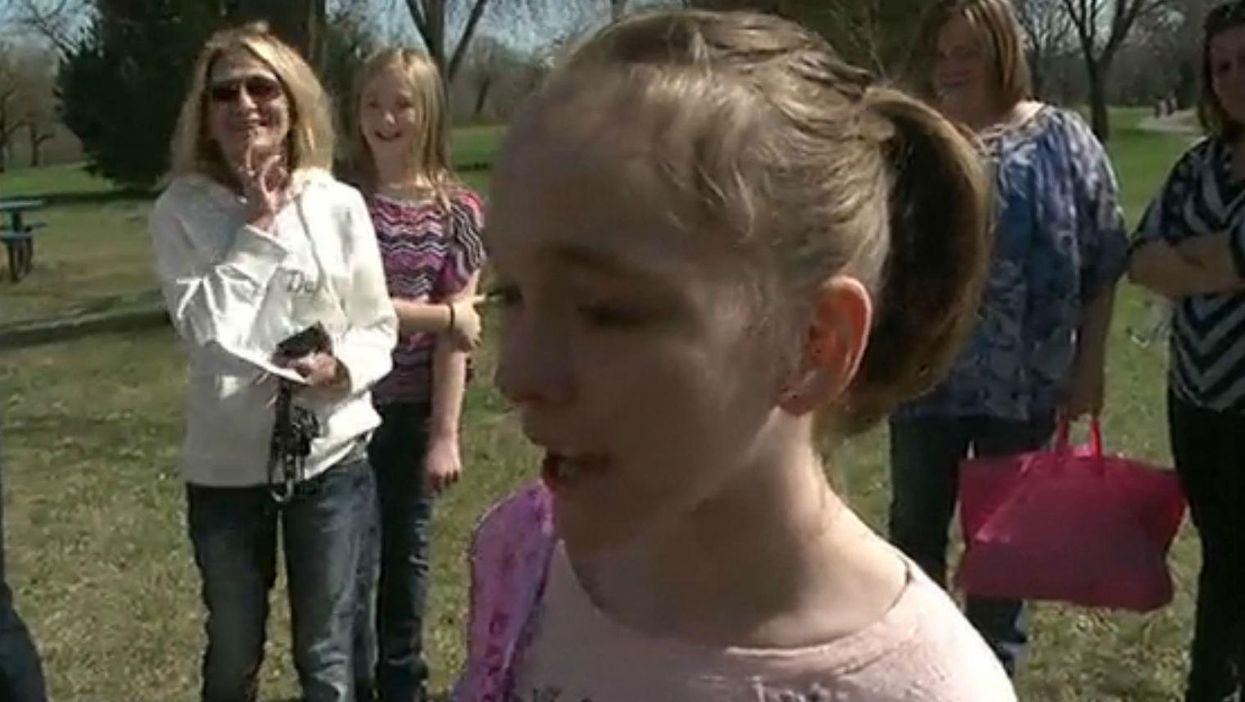 Mackenzie Moretter, 10, was overwhelmed by the response