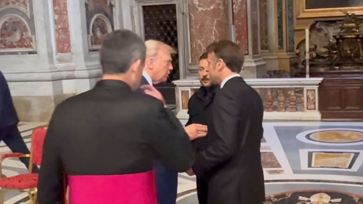 Donald Trump 'snubbed' by Emmanuel Macron in 'slick move' before Zelensky meeting