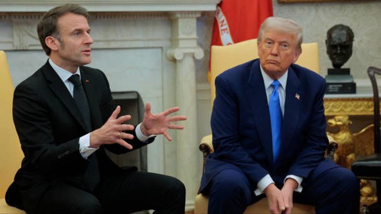 Trump and Macron: The 7 most awkward moments from tense Ukraine meeting