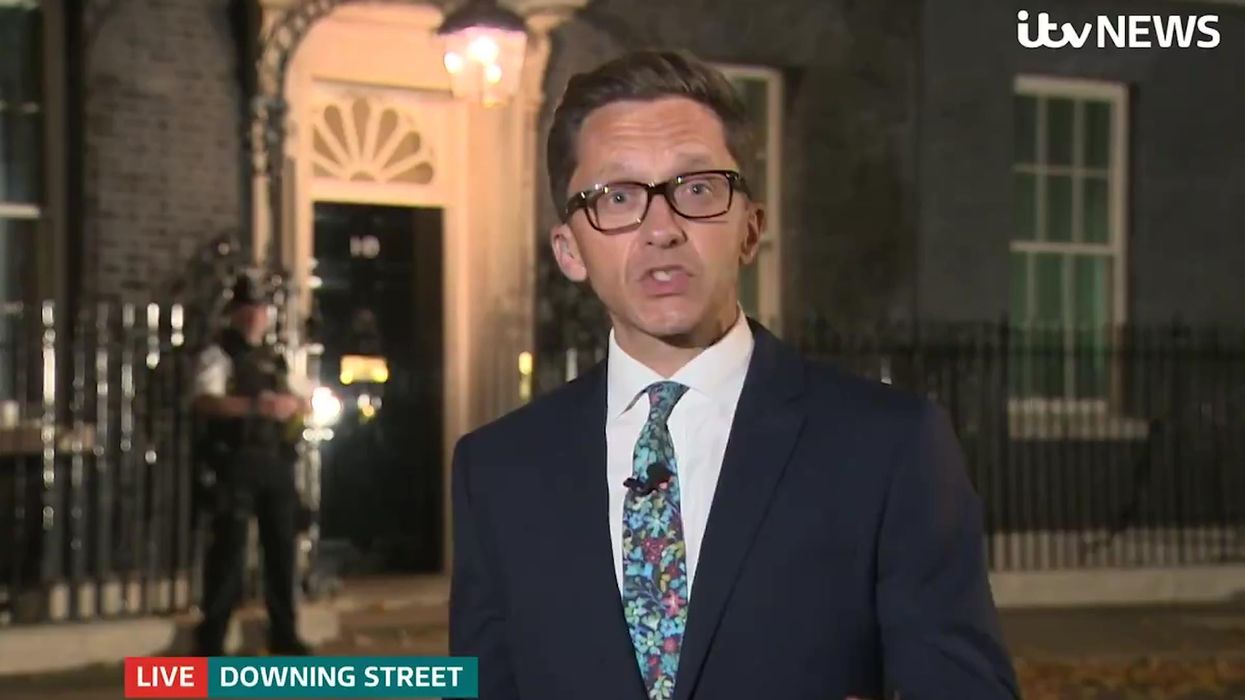 'Mad World' awkwardly blares in background of news report outside Downing St