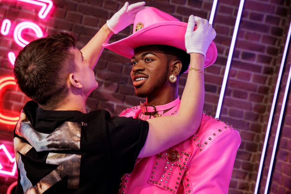 Lil Nas X asked for his Madame Tussauds figure to be able to greet fans