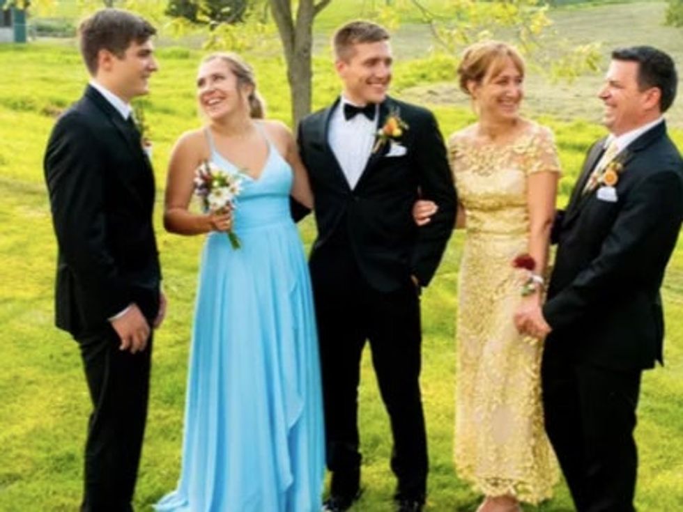 <p>Madie Nicpon (second-left) died tragically Sunday</p>