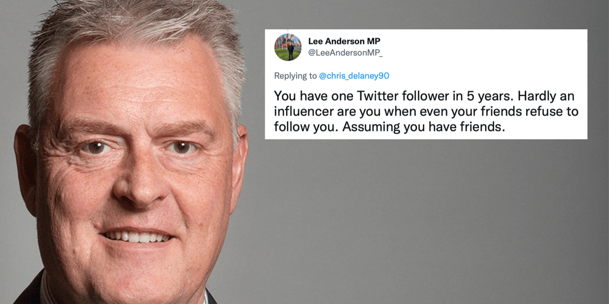 Tory MP Lee Anderson becomes the next Nadine Dorries with one Twitter ...