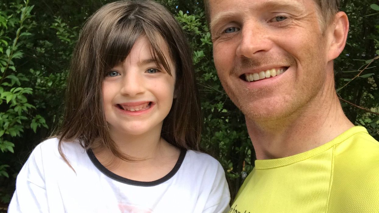 Major Chris Brannigan and his daughter Hasti (Chris Brannigan/PA)