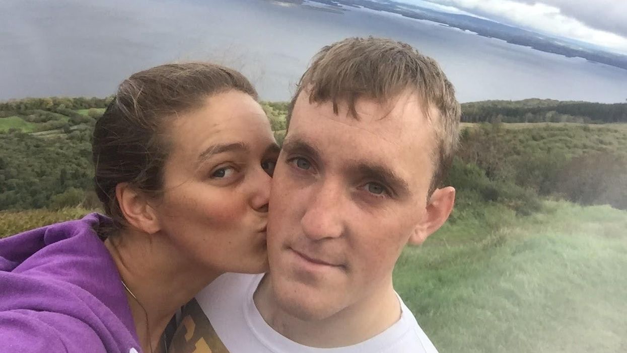 Mallory Franklin and her fiance Ciaran Lee Edwards (Ciaran Lee Edwards/PA)