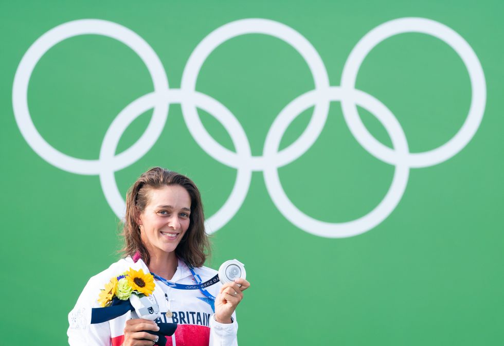 Mallory Franklin with her silver medal (Danny Lawson/PA)