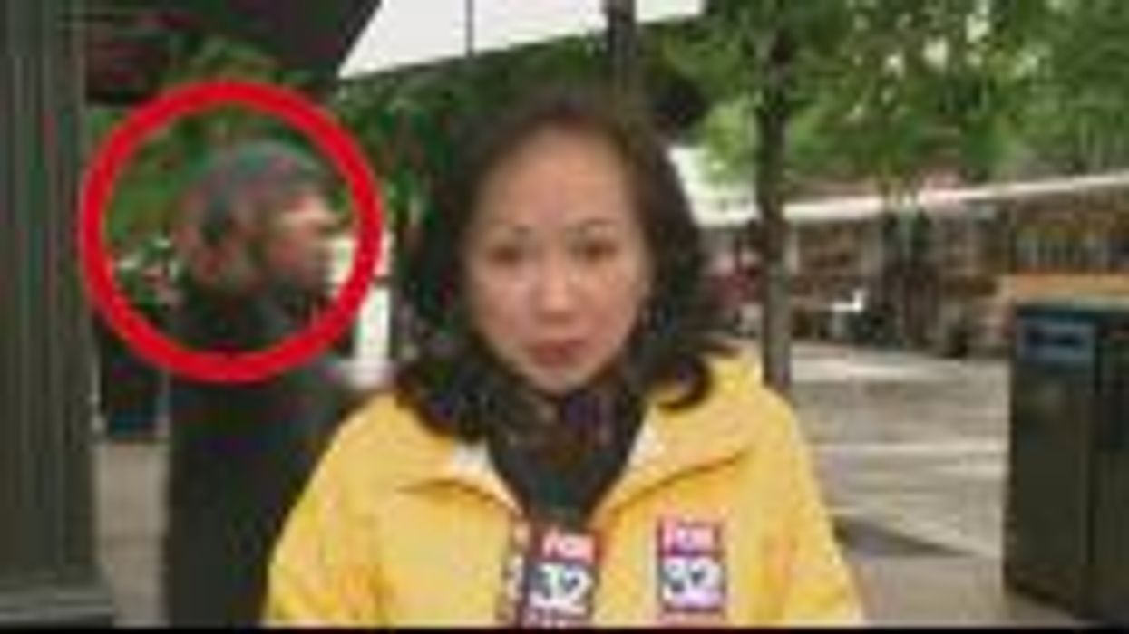 Man 'points gun at TV camera' during live report on gun violence