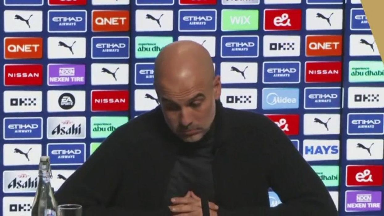 Pep Guardiola makes hilarious reference to Man City legends amid relegation speculation