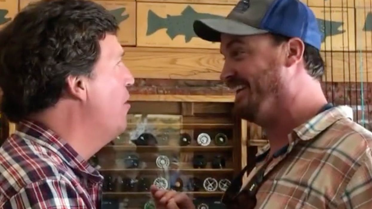 <p>Man confronts Tucker Carlson in public, calls him “the worst human being"</p>