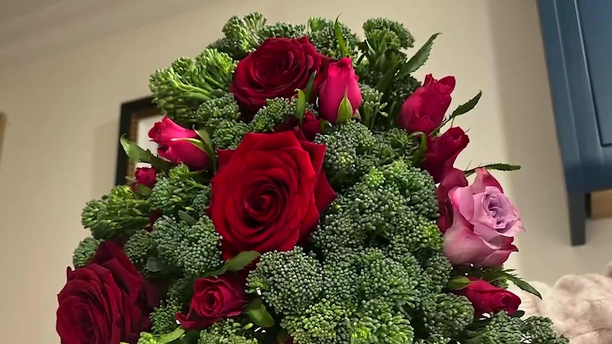 'Well done sir': Lad treats broccoli-obsessed girlfriend to bizarre veggie Valentine