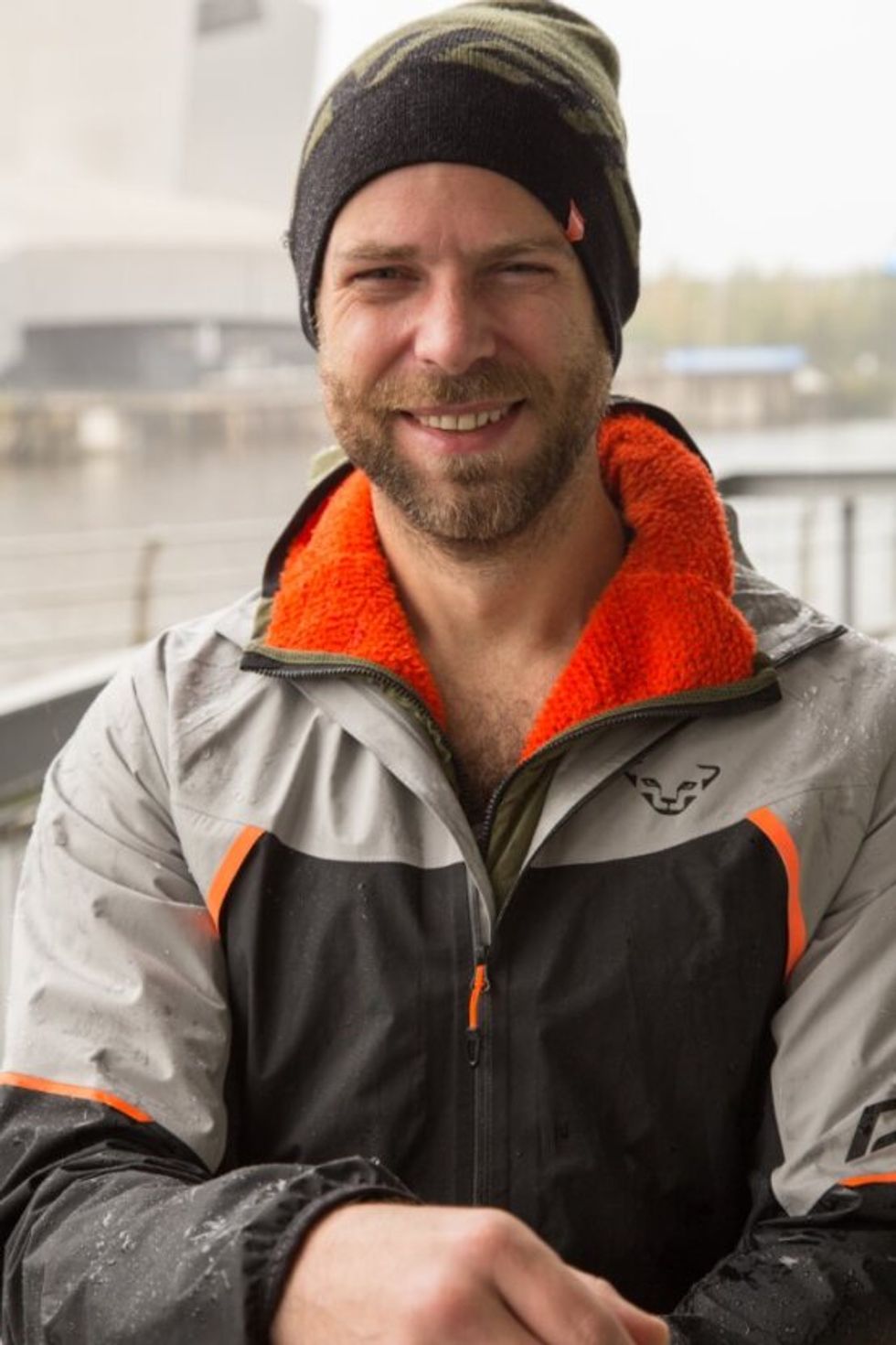 Man looking at camera and smiling