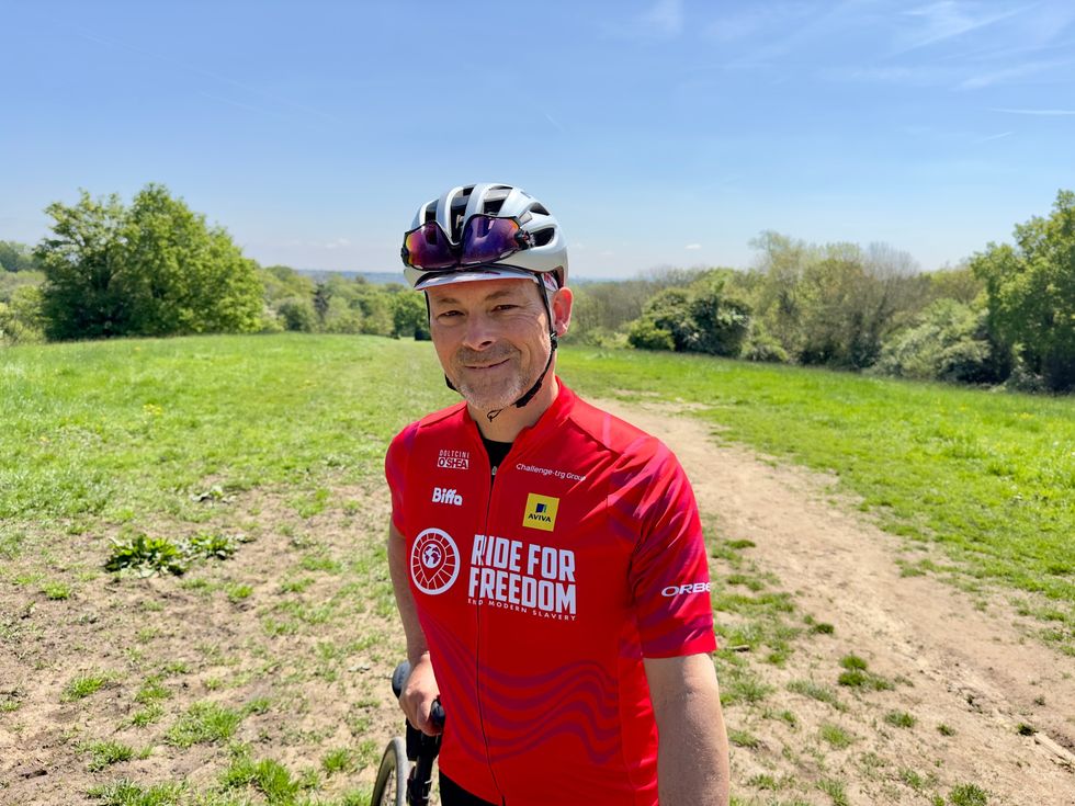 Man looking at camera and smiling