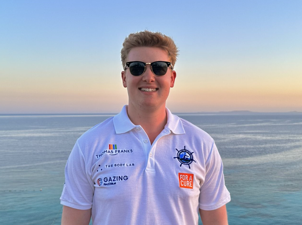 Man looking at camera and smiling