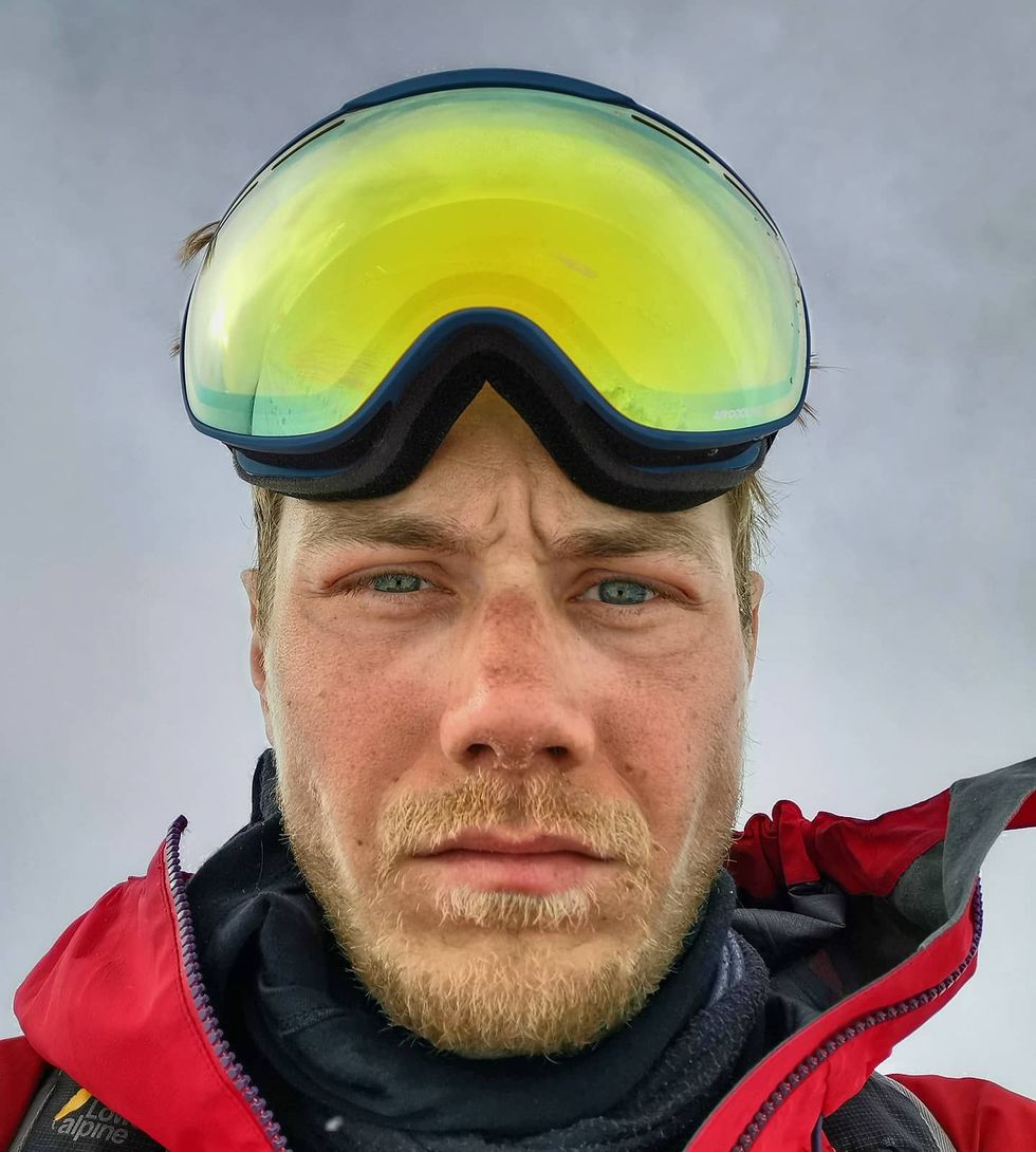 Man looking at camera