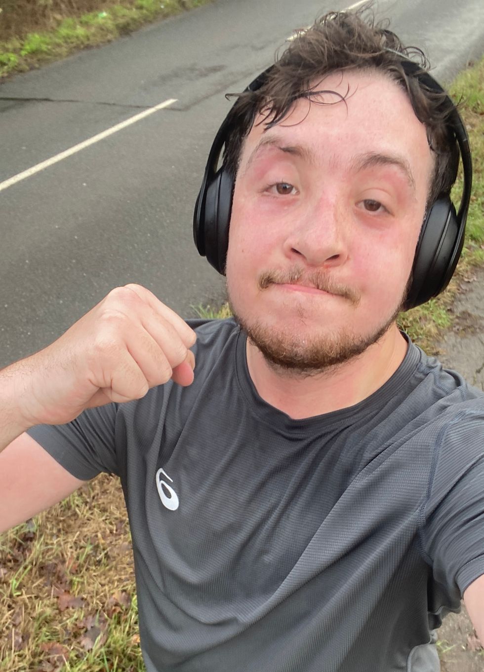 Man looking at camera