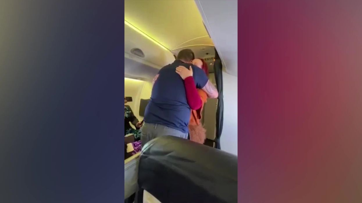 Father left stunned after woman on flight tells him to stop talking to his son