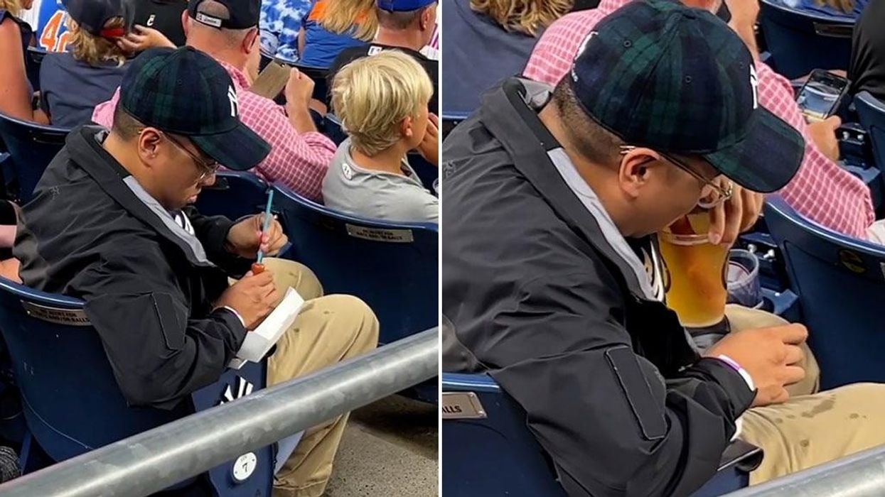 People disgusted after man spotted using hotdog as a straw at baseball game