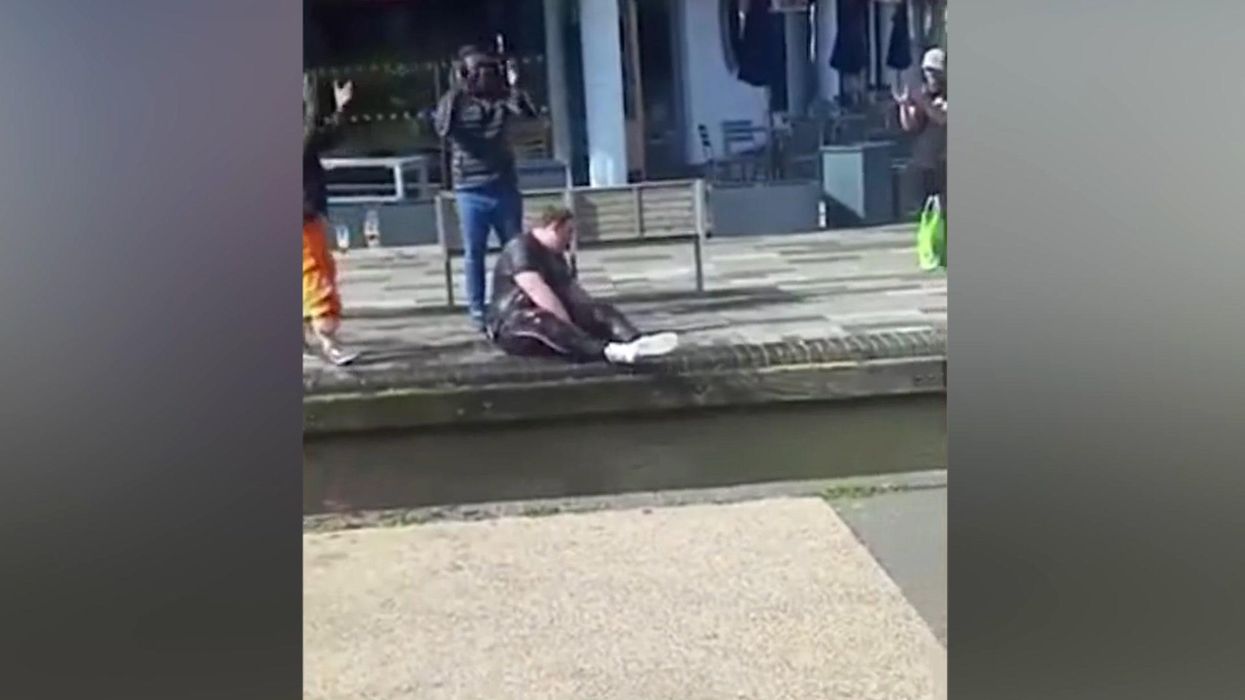 Guy tries to jump canal for a £5 bet - and fails spectacularly