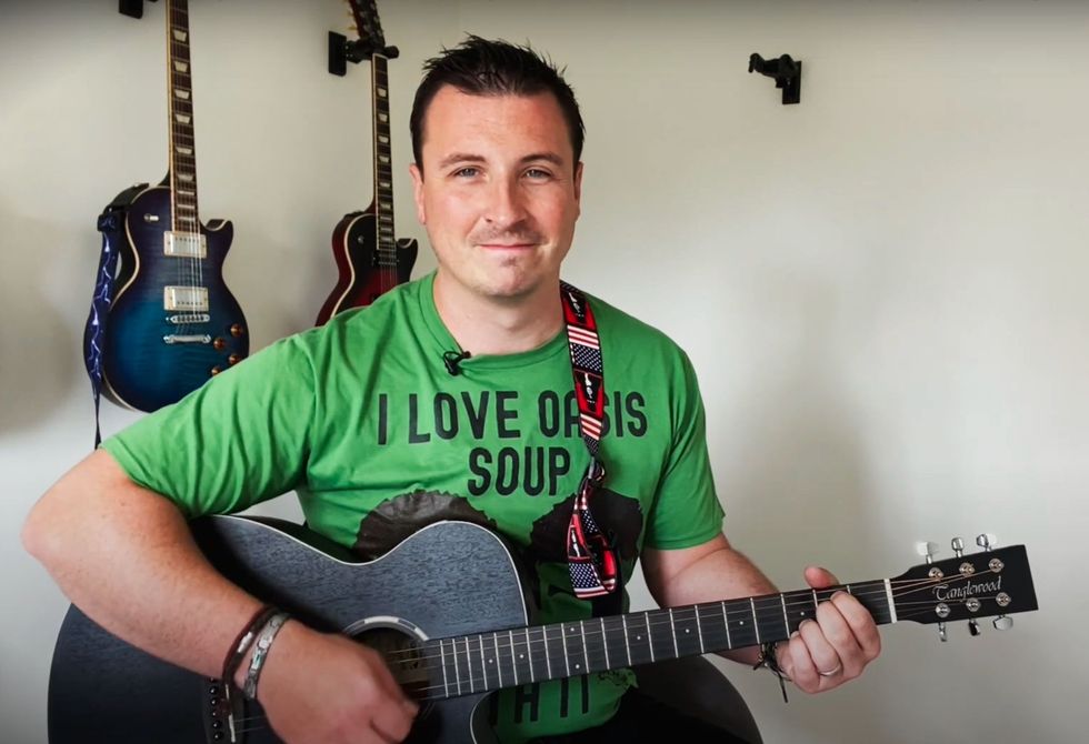 Man with guitar in hand