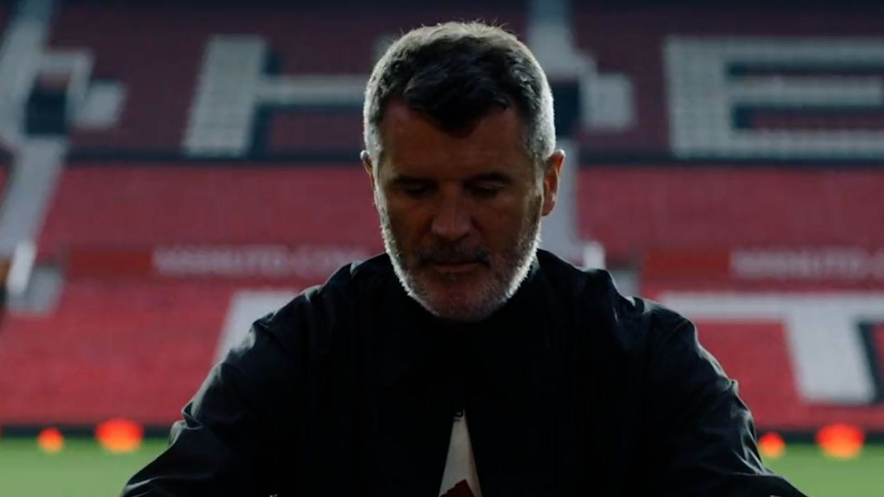 Roy Keane ends long standing feud with Man Utd with intense kit launch video