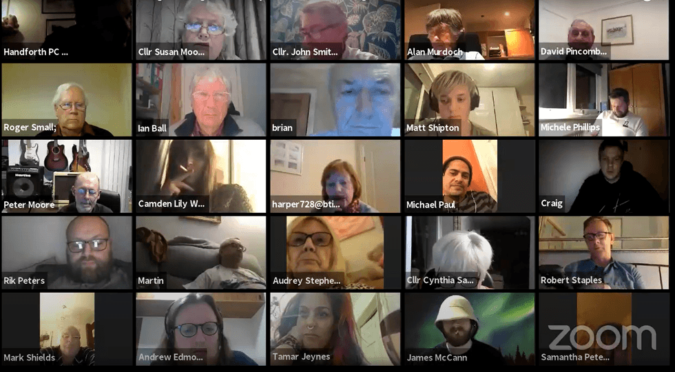Many members of the public joined the Zoom meeting