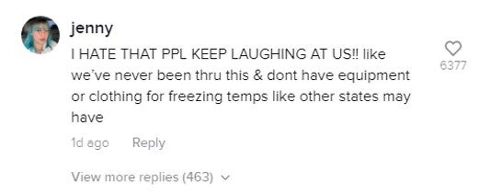 Many people online said Texans were simply overreacting