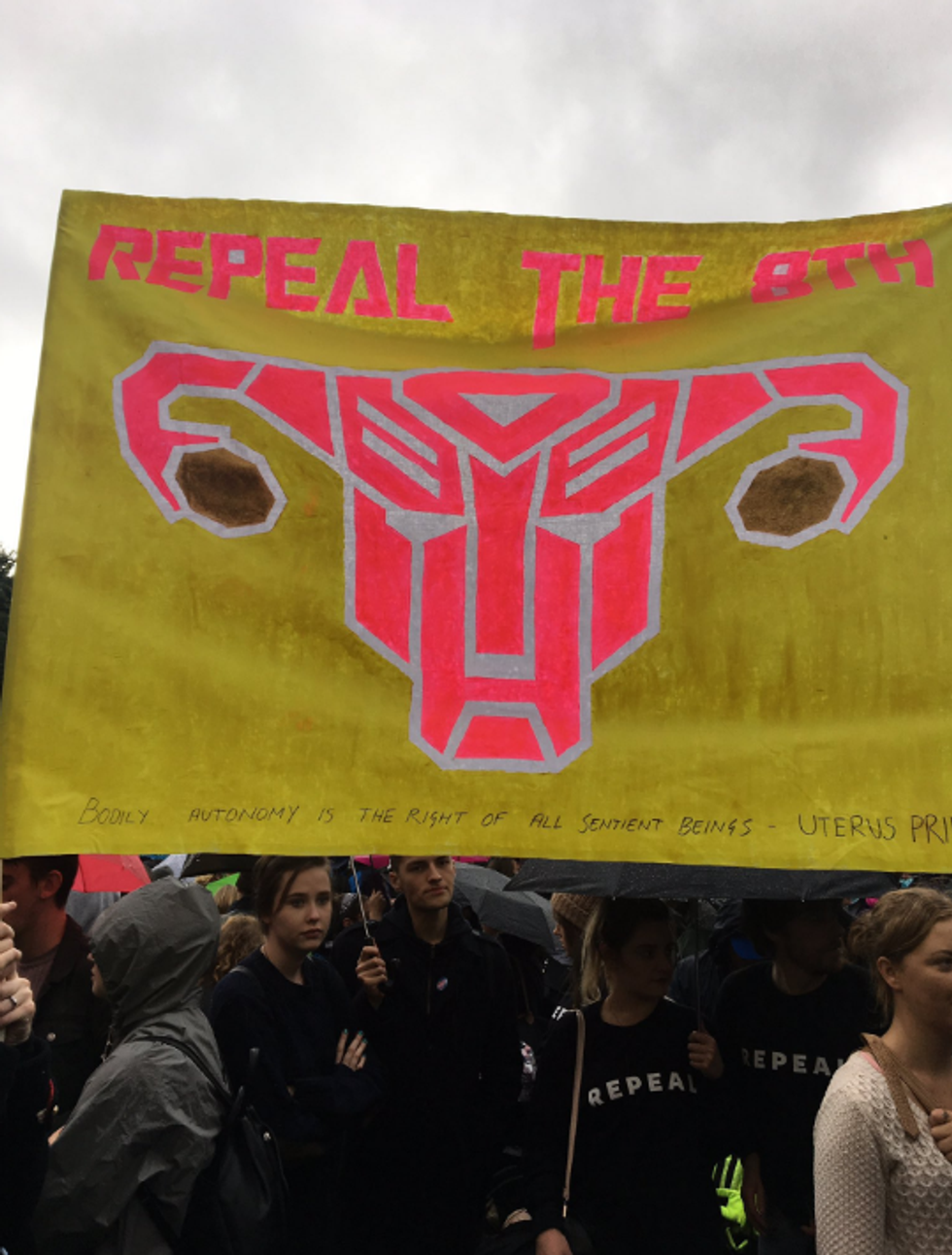 March for Choice rally in Dublin