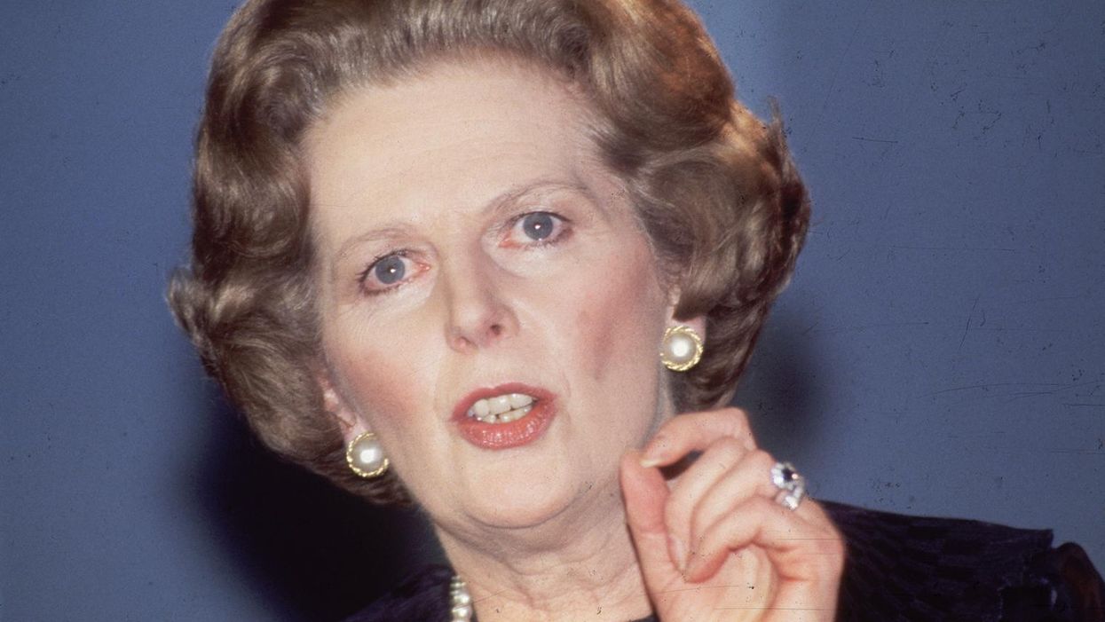 Margaret Thatcher when she was still alive and in power