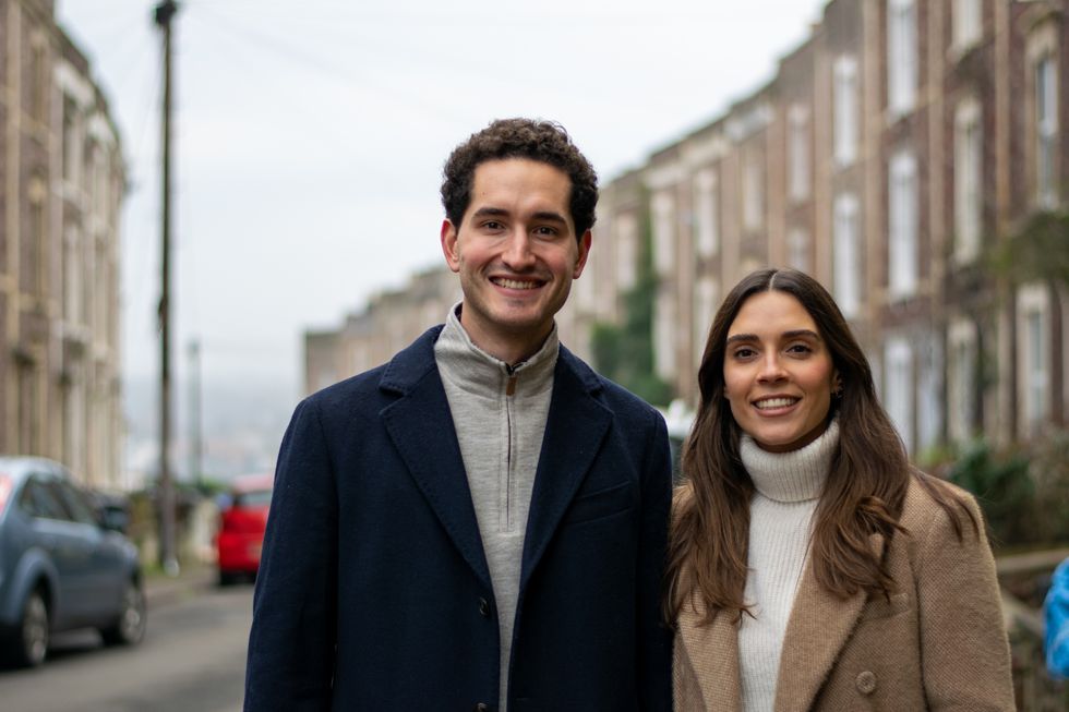 Maria Aguillon and Santiago Muriel discovered they had earned the University of Bristol\u2019s Think Big scholarship just days after they tied the knot in their native Mexico (University of Bristol/PA)