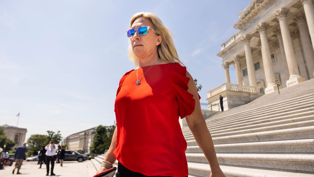 Marjorie Taylor Greene leave US Capitol