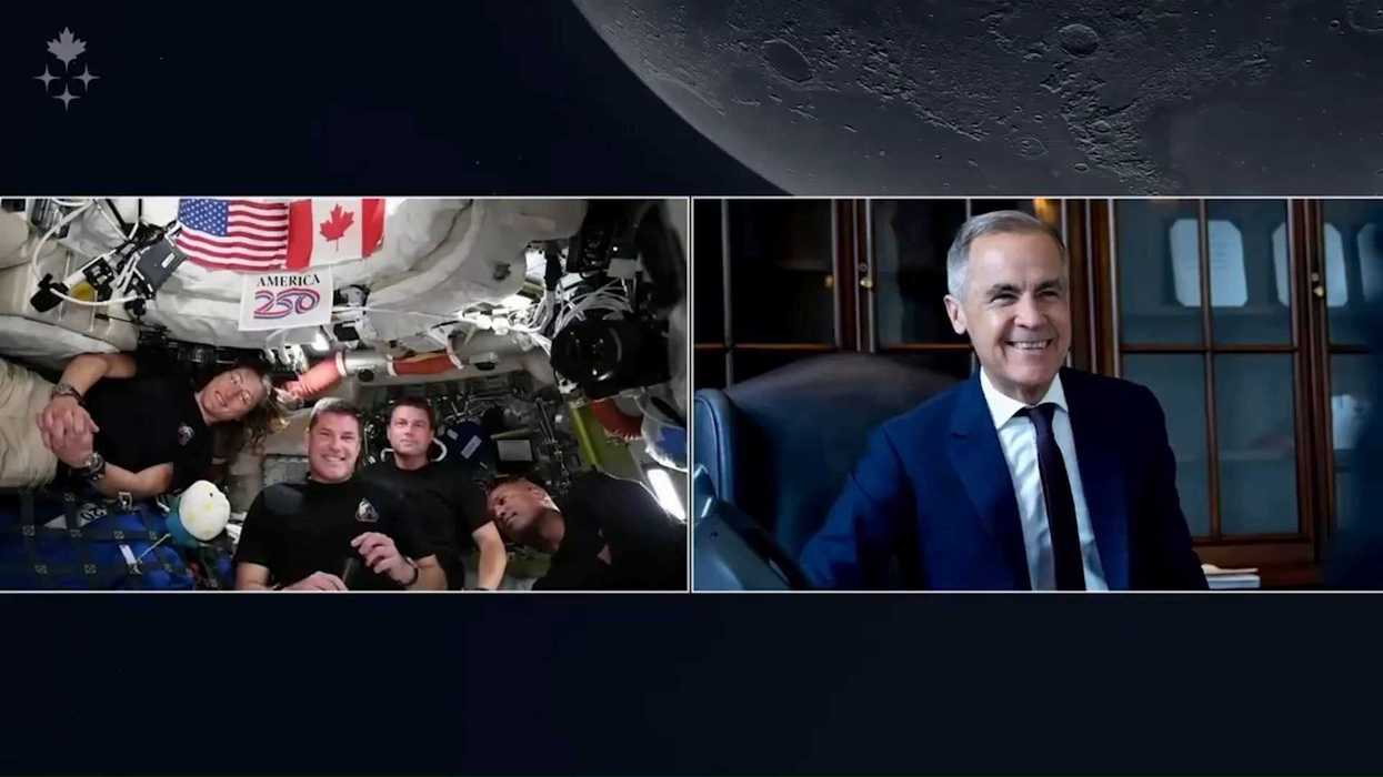 Artemis II crew spoke with Canadian PM and people are making this comparison with their Trump call